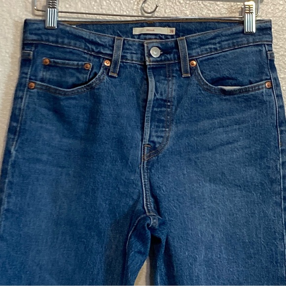 Levi’s Premium Wedgie Icon Fit High Waist Ankle Jeans Size 28 - Picture 4 of 16